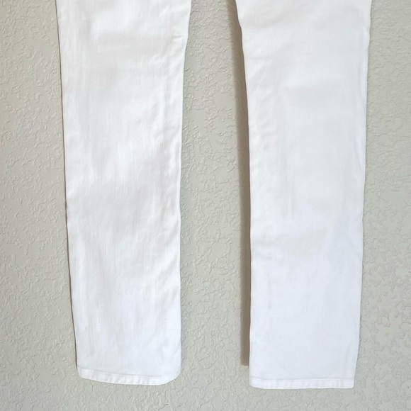 7 FOR ALL MANKIND The Slim Cigarette White Jeans Denim Size 26 Summer Jeans - Picture 8 of 13